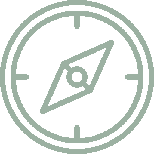 Compass icon - proven travel routes and navigation.