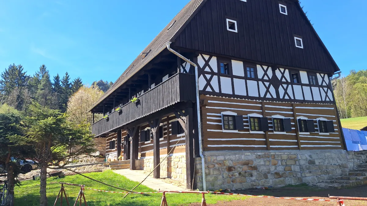 Traditional Czech guesthouse Penzion Pod Hradem located near Adršpach-Teplice Rocks, ideal for active travelers.